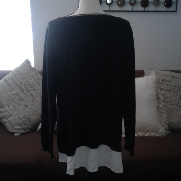 Embellished Layered-Look Sweater - 3X - Picture 3 of 5